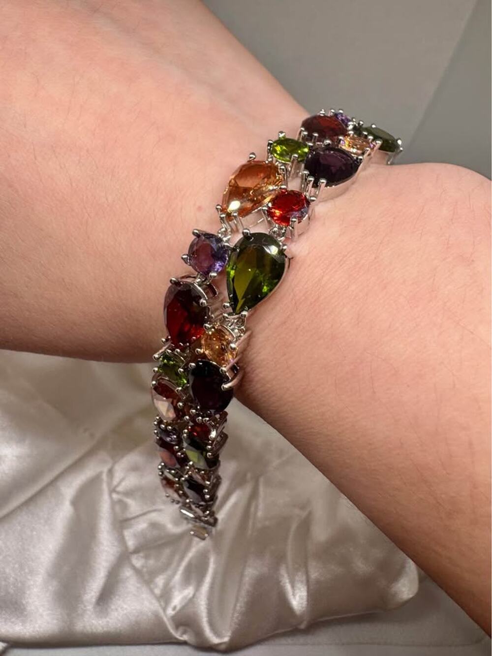 Tarnish Free Multicolor Statement Bracelet